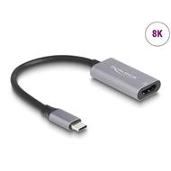 Delock Adaptér USB Type-C™ na HDMI (DP Alt Mód) 8K s funkcí HDR hliník