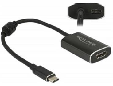 Delock Adaptér USB Type-C™ samec > HDMI samice (DP Alt Mód) 4K 60 Hz s funkcí PD