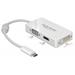 Delock Adaptér USB Type-C™ samec > VGA / HDMI / DVI samice bílá