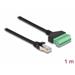 Delock Adaptér ze zástrčky RJ45 Cable Cat.6 na svorkovnici, 1 m, dvoudílný