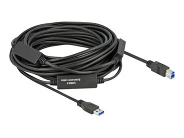Delock Aktivní kabel USB 3.2 Gen 1, z USB Typu-A na USB Typu-B, délka 15 m
