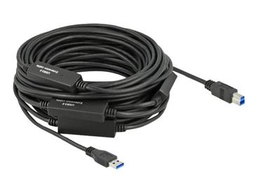 Delock Aktivní kabel USB 3.2 Gen 1, z USB Typu-A na USB Typu-B, délka 20 m