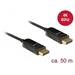 Delock Aktivní optický kabel Displayport 1.2 samec > Displayport samec 4K 60 Hz 50 m