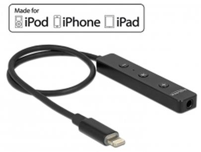 Delock Audio adaptér 8 pin Lightning™ samec > stereo jack samice s dálkovým ovládáním pro iPhone 7