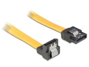 Delock cable SATA 100cm down/straight metal yellow