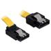 Delock Cable SATA 6 Gb/s male straight>SATA male upwards angled 30 cm yellow met