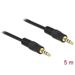 Delock Cable Stereo Jack 3.5 mm 4 pin male > male 5 m