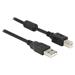 Delock Cable USB 2.0 type A male > USB 2.0 type B male 1 m black