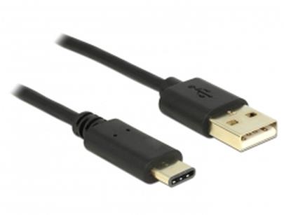 Delock Cable USB 2.0 Type-A male > USB Type-C™ 2.0 male 2.0 m black