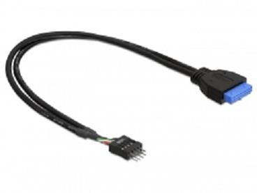 Delock Cable USB 3.0 pin header female > USB 2.0 pin header male 60 cm
