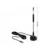 Delock DAB+ Antenna F Plug 0 dBi omnidirectional with magnetical stand fixed black