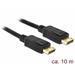 Delock Displayport 1.2 kabel samec > Displayport samec 4K 60 Hz 10 m