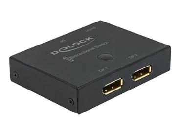 Delock DisplayPort 2 - 1 obousměrný Switch 8K 30 Hz
