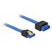 Delock Extension cable SATA 6 Gb/s receptacle straight > SATA plug straight 30 cm blue latchtype