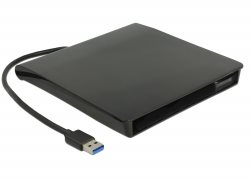 Delock Externí skříň pro 5.25” Slim disky SATA 12,7 mm na USB Typ-A samec