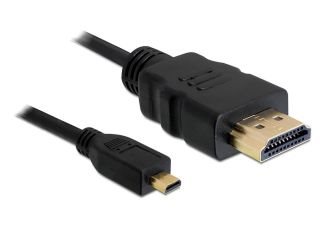 Delock HDMI 1.4 kabel A/D samec/samec, délka 1 metr
