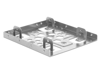 Delock Hliníkový instalační rámeček 2 x 2.5” na 3.5” stříbrná