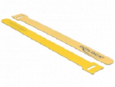 Delock Hook-and-loop fasteners L 200 mm B 14 mm 10 pieces yellow