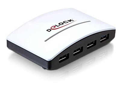 DeLock HUB USB 3.0 4-portový externí + napájecí zdroj