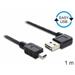 Delock kabel EASY-USB 2.0-A samec pravoúhlý > USB 2.0 mini samec, 1 m