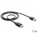 Delock kabel EASY-USB 2.0-A samec > USB 2.0-A samice,prodlužující 1 m