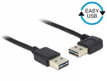 Delock Kabel EASY-USB 2.0 Typ-A samec > EASY-USB 2.0 Typ-A samec pravoúhlý levý / pravý 0,5 m