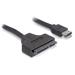 DeLock kabel eSATAp na SATA 22 pin délka 1m, pro 2,5" i 3,5" HDD