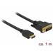 Delock Kabel HDMI na DVI 24+1 obousměrný 1 m