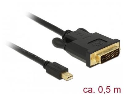 Delock Kabel mini Displayport 1.1 samec > DVI 24+1 samec 0,5 m