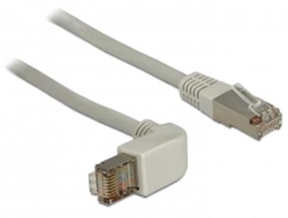 Delock kabel RJ45 Cat.6A SSTP úhlový/rovný 2 m