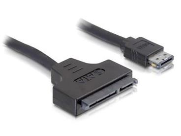 DeLock kabel SATA 22 pin na eSATAp na délka 0,5m, pro 2,5" i 3,5" HDD