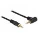 Delock kabel Stereo Jack 3.5 mm 4 pin samec > samec úhlový 1 m černý