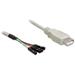Delock kabel USB 2.0-A samice > pin konektor