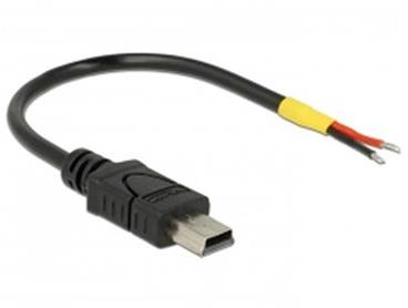 Delock Kabel USB 2.0 Mini-B samec > 2 x dráty bez konektoru 10 cm Raspberry Pi