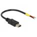 Delock Kabel USB 2.0 Mini-B samec > 2 x dráty bez konektoru 10 cm Raspberry Pi