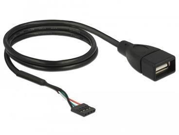 Delock Kabel USB 2.0 pin konektor samice na 1 x USB 2.0 Typ-A samice 60 cm