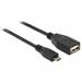Delock kabel USB micro-B samec > USB 2.0-A samice OTG 50 cm