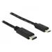 Delock Kabel USB Type-C™ 2.0 samec > USB 2.0 Typ Micro-B samec 2,0 m černý