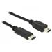 Delock Kabel USB Type-C™ 2.0 samec > USB 2.0 typ Mini-B samec 0,5 m černý
