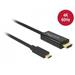 Delock Kabel USB Type-C™ samec > HDMI samec (DP Alt Mód) 4K 60 Hz 2 m černý
