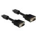 Delock kabel VGA HD 15pin male/15pin male (dvojité stínění s ferity) 3m