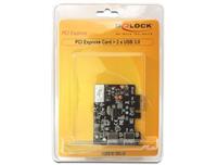 Delock karta PCI Express -> 2x USB 3.0 + low-profile záslepka