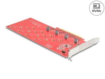 Delock Karta PCI Express x16 na 4 x interní M.2 Key M 110 mm NVMe - rozvětvení