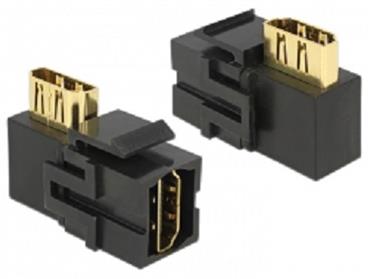 Delock Keystone Modul HDMI samice > HDMI samice 90° pravoúhlý černý