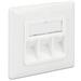 Delock Keystone Wall Outlet 3 Port compact