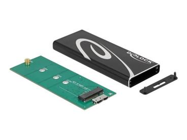 Delock - Kryt úložiště - M.2 - 1 Kanál - M.2 Card - USB 3.2 (Gen 2) - černá