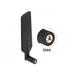 Delock LTE WLAN Dual Band Antenna RP-SMA 1 ~ 4 dBi omnidirectional rotatable with flexible joint black