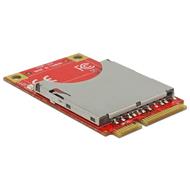 Delock Mini PCIe I/O USB full size 1 x SD slot pro karty