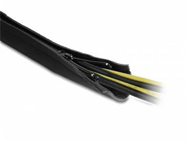 Delock Neoprenové kabelové pouzdro, ohebné, se zipem, 3 m x 100 mm, černé