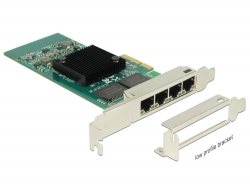 Delock PCI Express Karta > 4 x Gigabit LAN